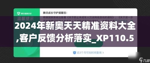 2024年新奥天天精准资料大全,客户反馈分析落实_XP110.547