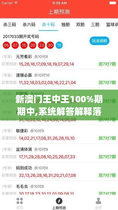 新澳门王中王100%期期中,系统解答解释落实_纪念版3.370