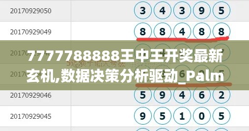 7777788888王中王开奖最新玄机,数据决策分析驱动_PalmOS8.334