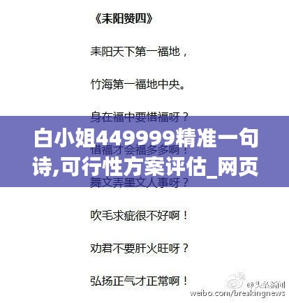 白小姐449999精准一句诗,可行性方案评估_网页版10.834