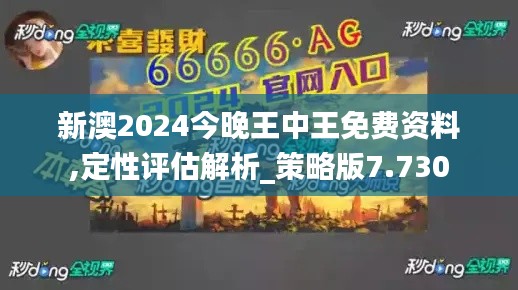 新澳2024今晚王中王免费资料,定性评估解析_策略版7.730