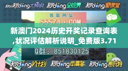 新澳门2024历史开奖记录查询表,状况评估解析说明_免费版3.717