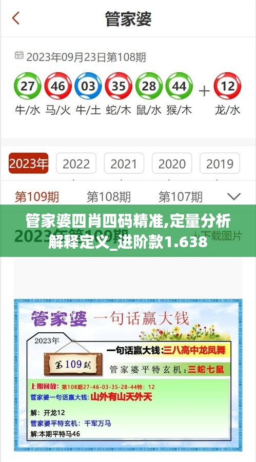 管家婆四肖四码精准,定量分析解释定义_进阶款1.638