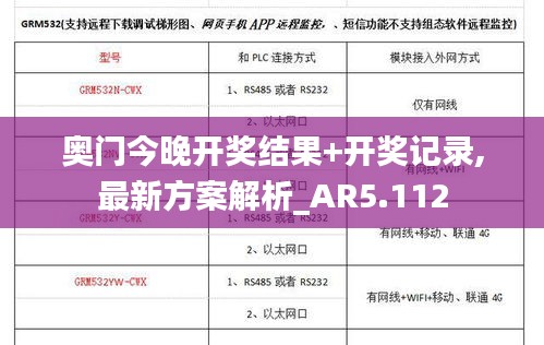 奥门今晚开奖结果+开奖记录,最新方案解析_AR5.112