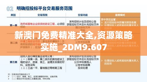 新澳门免费精准大全,资源策略实施_2DM9.607