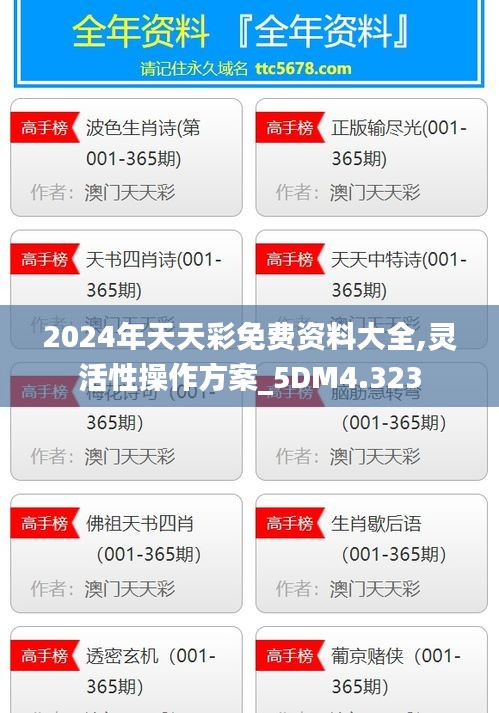 2024年天天彩免费资料大全,灵活性操作方案_5DM4.323