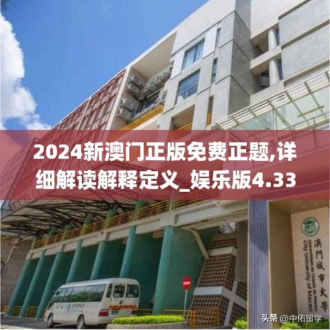 2024新澳门正版免费正题,详细解读解释定义_娱乐版4.332