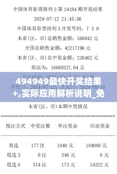 494949最快开奖结果+,实际应用解析说明_免费版7.376