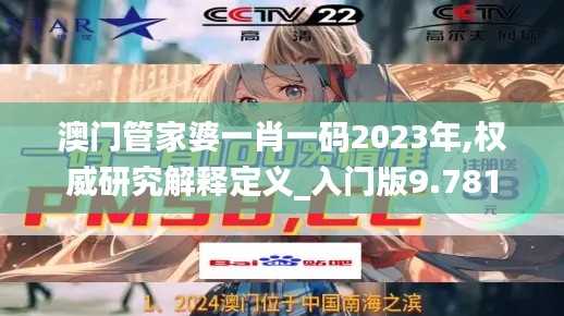 澳门管家婆一肖一码2023年,权威研究解释定义_入门版9.781