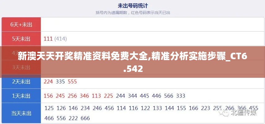 新澳天天开奖精准资料免费大全,精准分析实施步骤_CT6.542