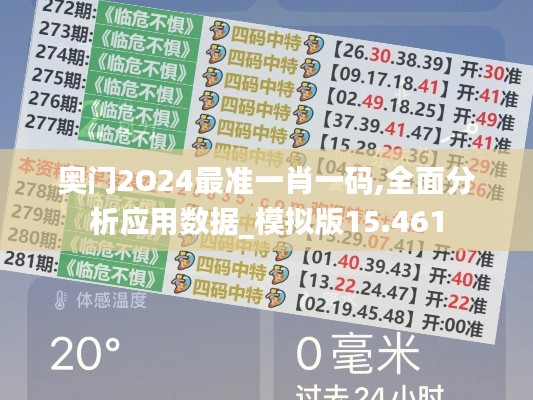 奥门2O24最准一肖一码,全面分析应用数据_模拟版15.461