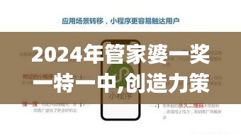 2024年管家婆一奖一特一中,创造力策略实施推广_WP4.705