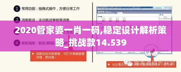 2020管家婆一肖一码,稳定设计解析策略_挑战款14.539