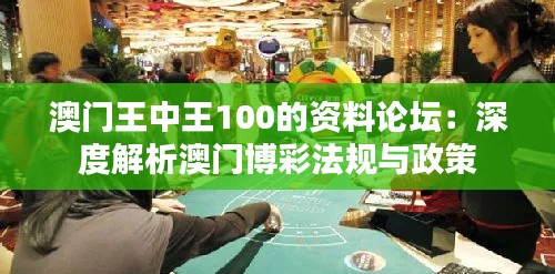 澳门王中王100的资料论坛：深度解析澳门博彩法规与政策