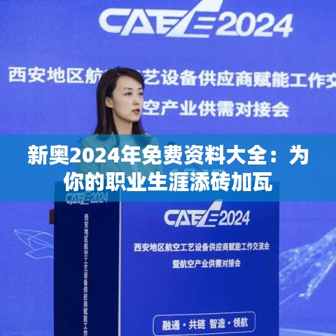 新奥2024年免费资料大全：为你的职业生涯添砖加瓦