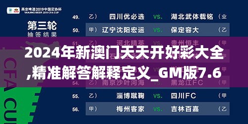 2024年新澳门天天开好彩大全,精准解答解释定义_GM版7.665