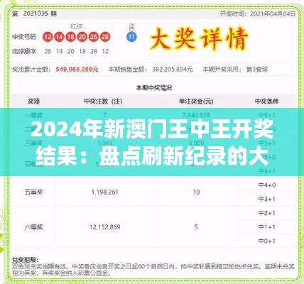 2024年新澳门王中王开奖结果：盘点刷新纪录的大奖得主