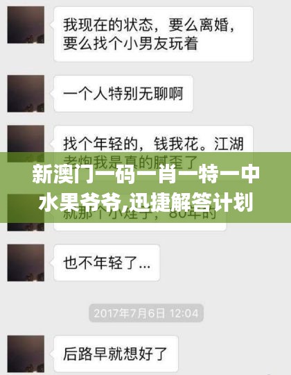 新澳门一码一肖一特一中水果爷爷,迅捷解答计划执行_轻量版2.398