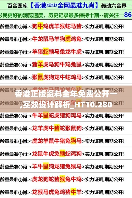 香港正版资料全年免费公开一,实效设计解析_HT10.280