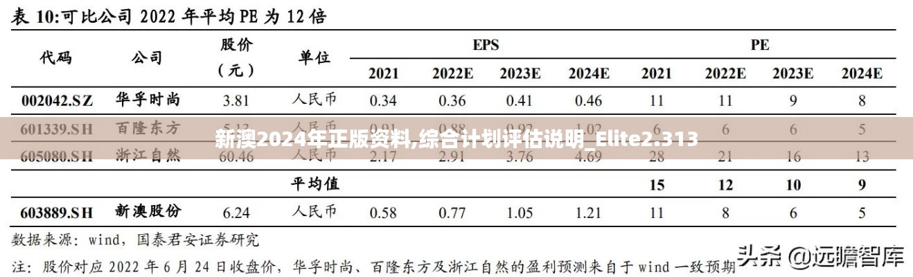 新澳2024年正版资料,综合计划评估说明_Elite2.313