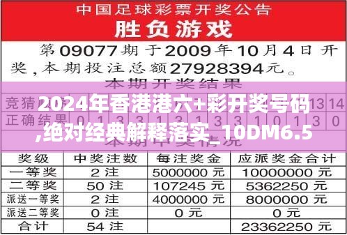 2024年香港港六+彩开奖号码,绝对经典解释落实_10DM6.584