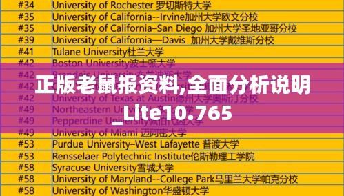 正版老鼠报资料,全面分析说明_Lite10.765