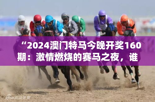 “2024澳门特马今晚开奖160期：激情燃烧的赛马之夜，谁能夺得桂冠？”